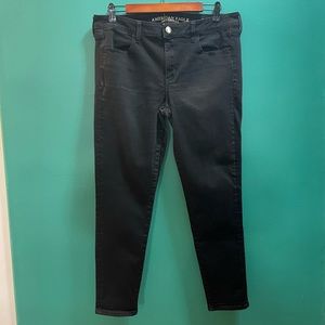 AE Jeans classic hi rise black jeggings